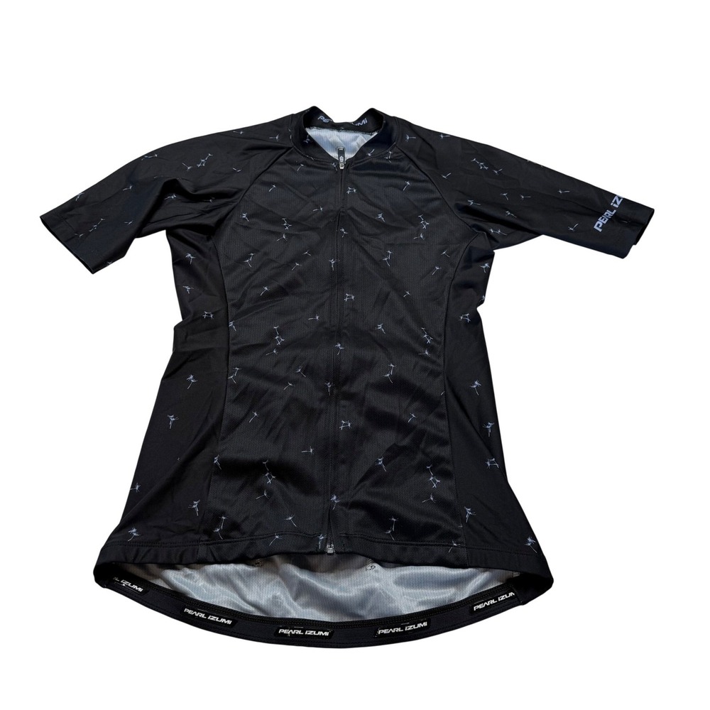PEARL IZUMI Elite Pursuit Cycling Jersey Black Dandelion Women's Size XS Bicycle
